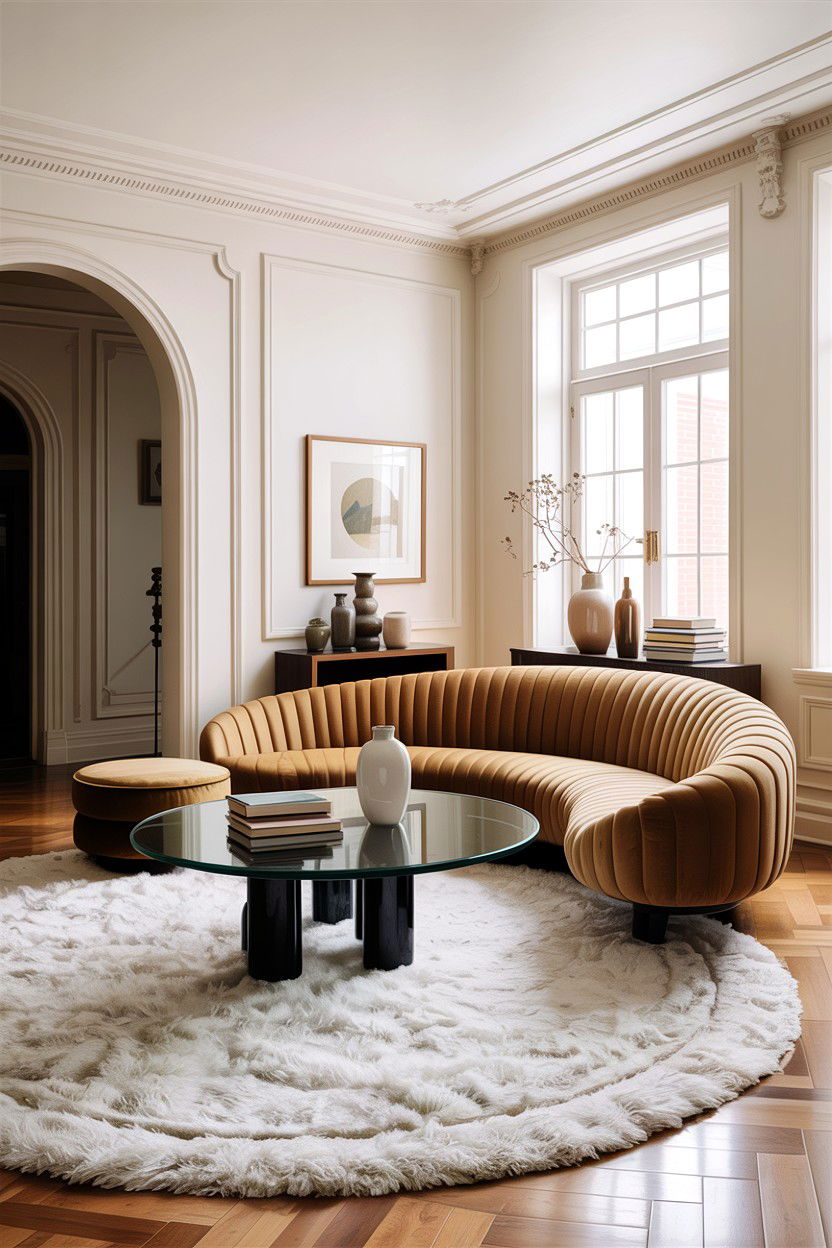 Round Glass Coffee Table - 30 living room glass coffee tables