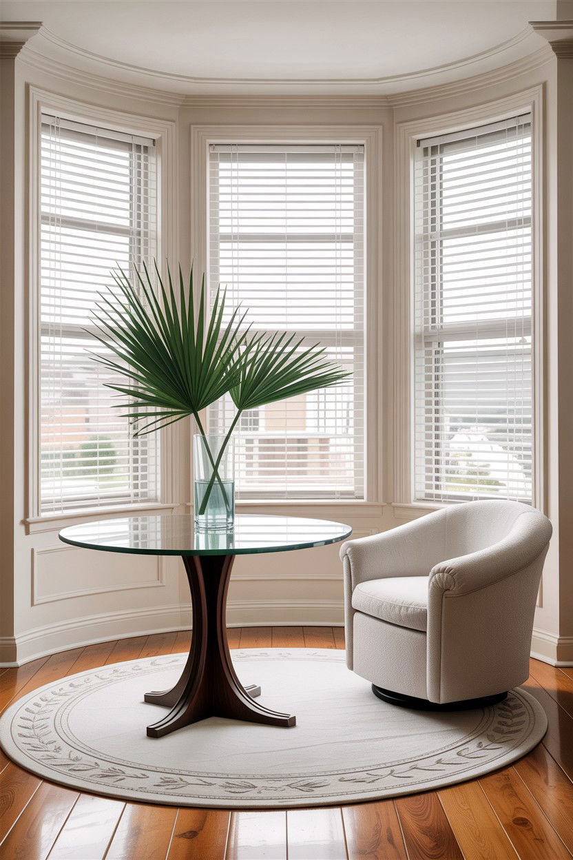 Round Glass Pedestal Table - 30 living room glass furniture ideas