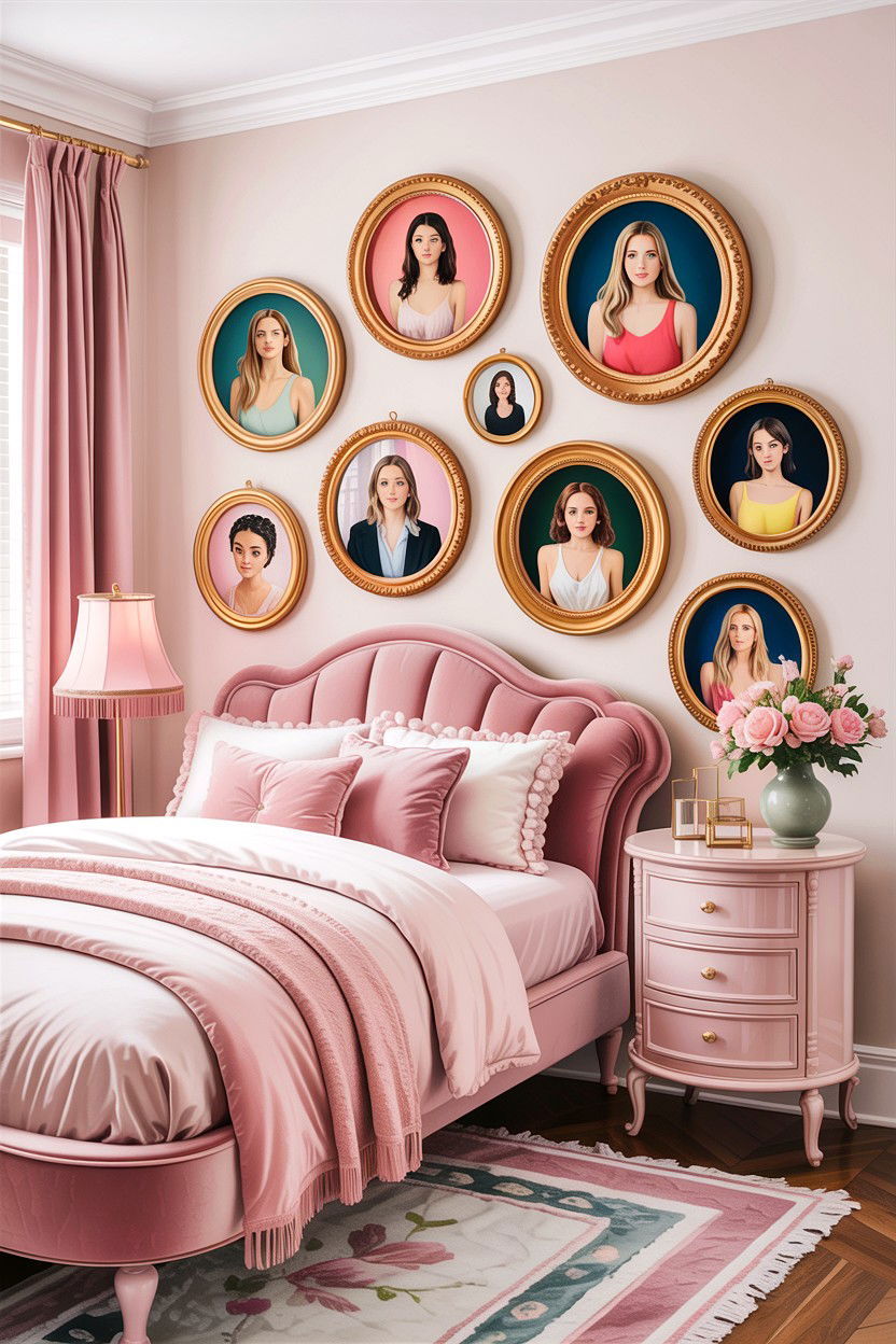 Round Picture Frames - 30 bedroom picture frames
