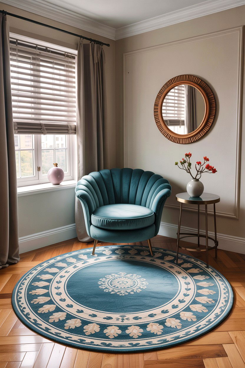 Round Wool Rug - 30 bedroom wool rugs