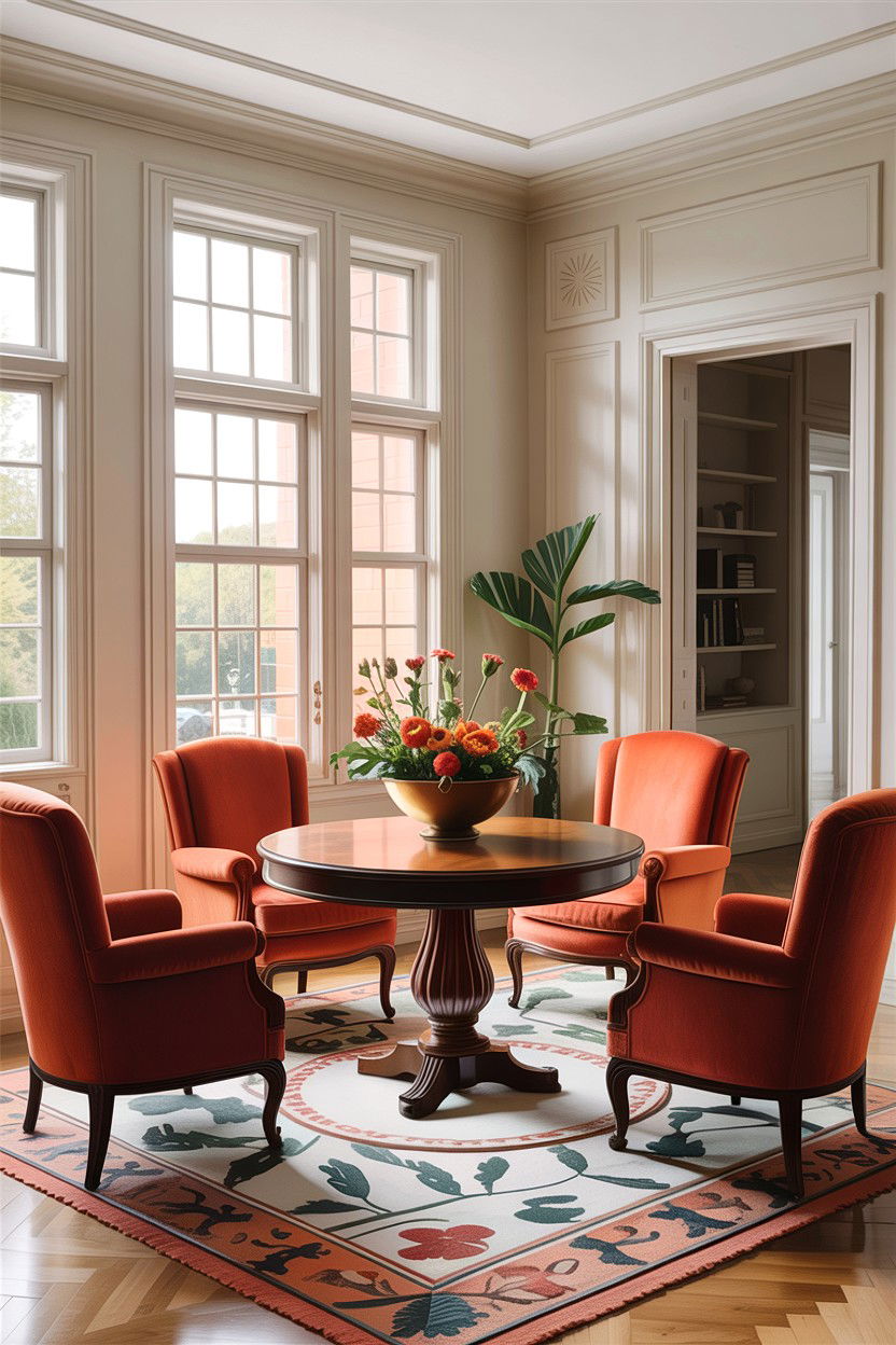 Round pedestal table - 30 living room Indian furniture ideas