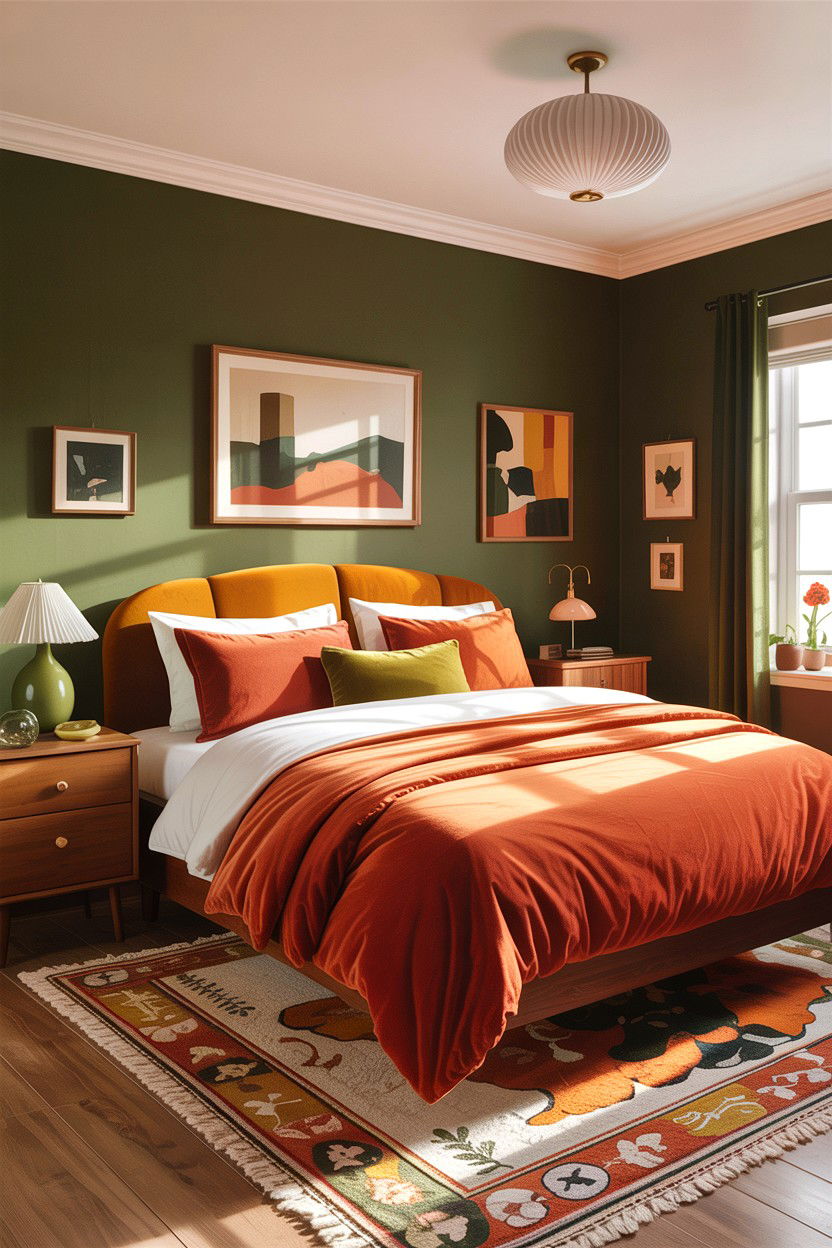 Rust Orange Bedspread - 30 bedroom bedspreads