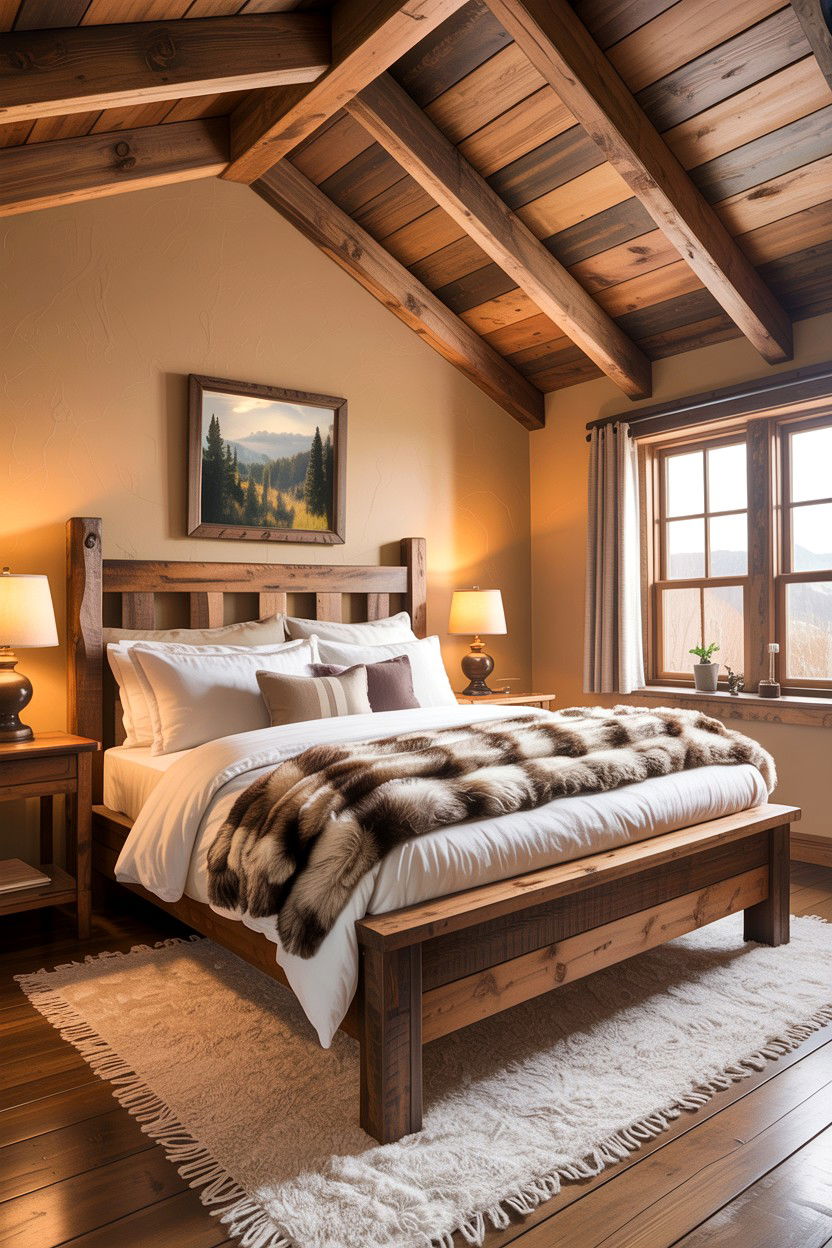 Rustic Beige Bedroom - 30 bedroom beige walls
