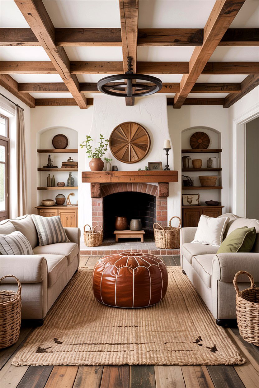 Rustic Beige Living Room Decor - 30 traditional beige living room ideas