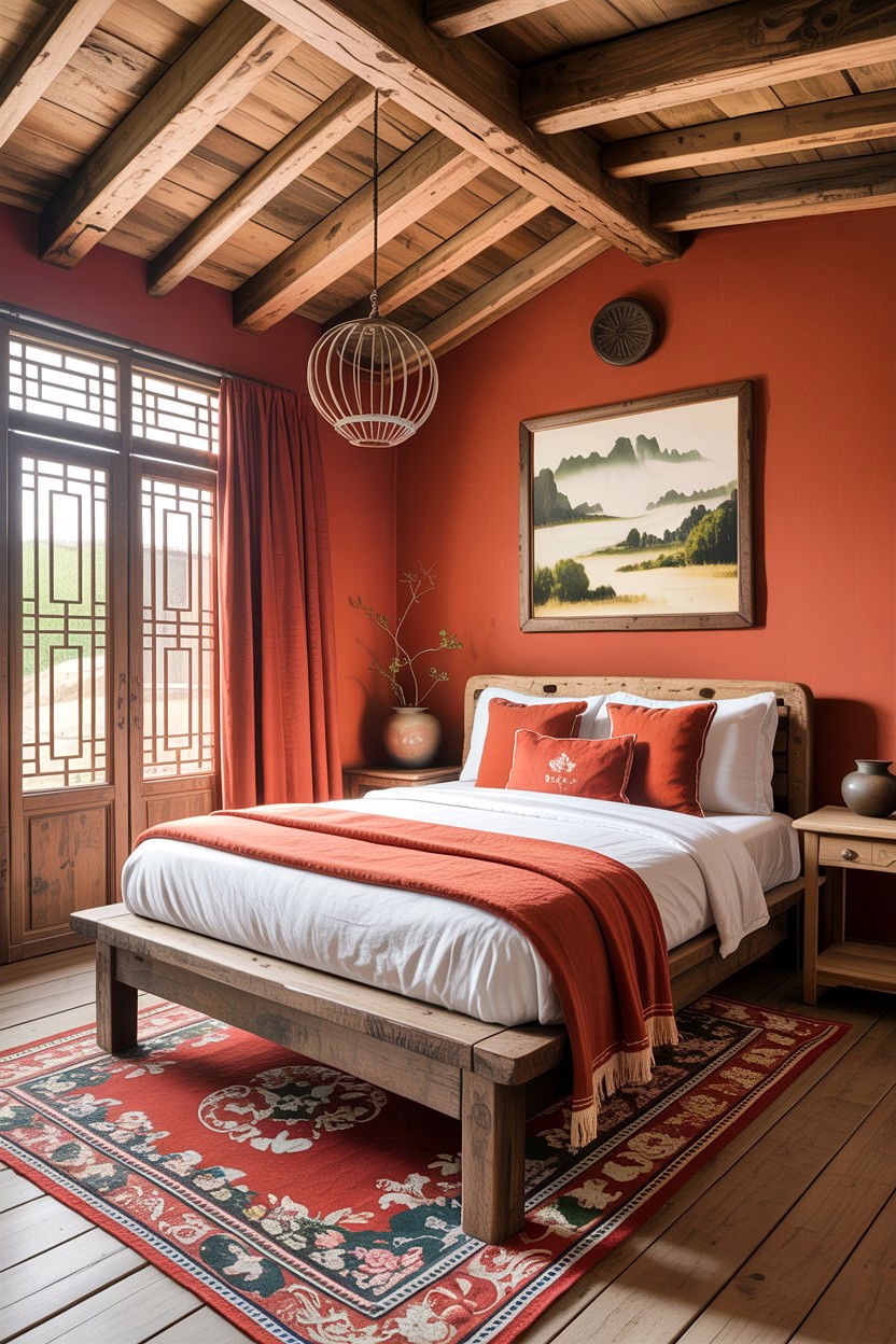 Rustic Chinese Countryside Bedroom - 30 Chinese bedroom ideas