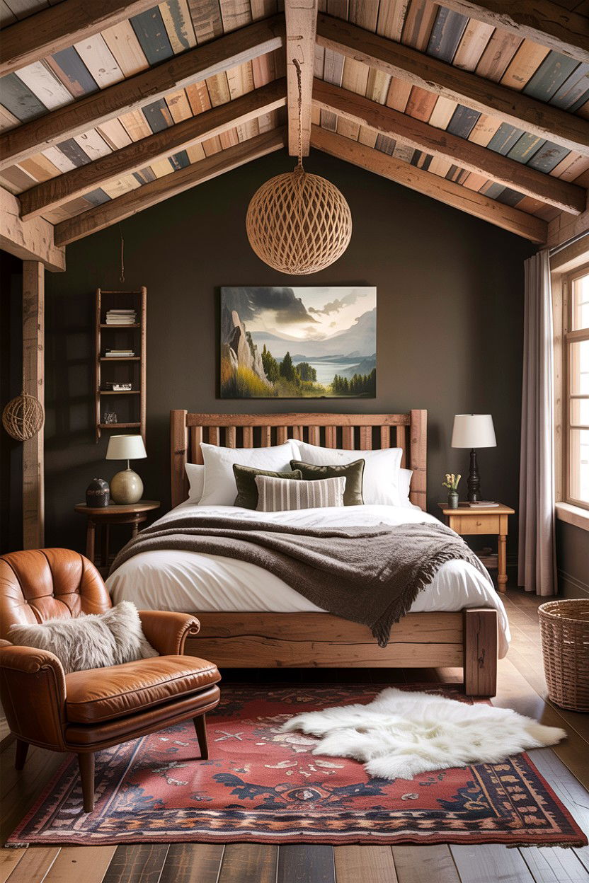Rustic Eclectic Bedroom - 30 eclectic bedroom ideas