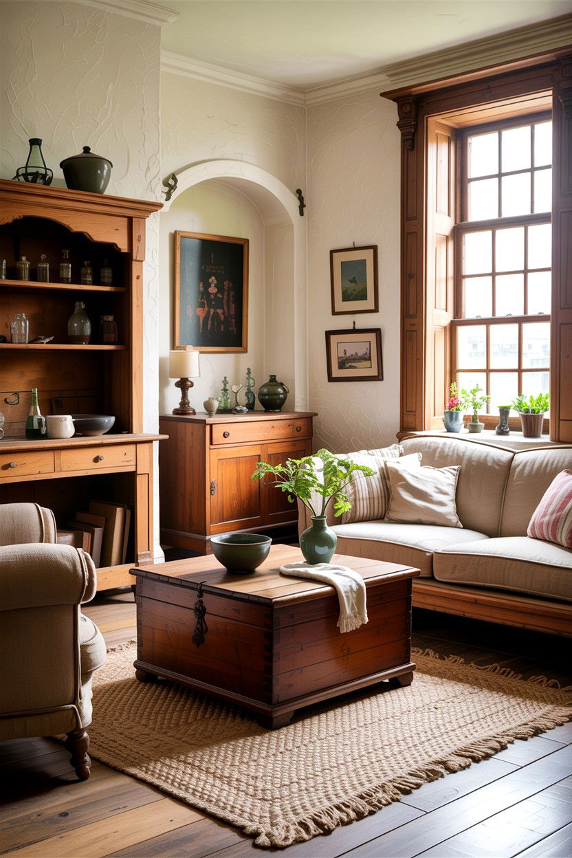 Rustic Edwardian living room - 30 Edwardian living room ideas