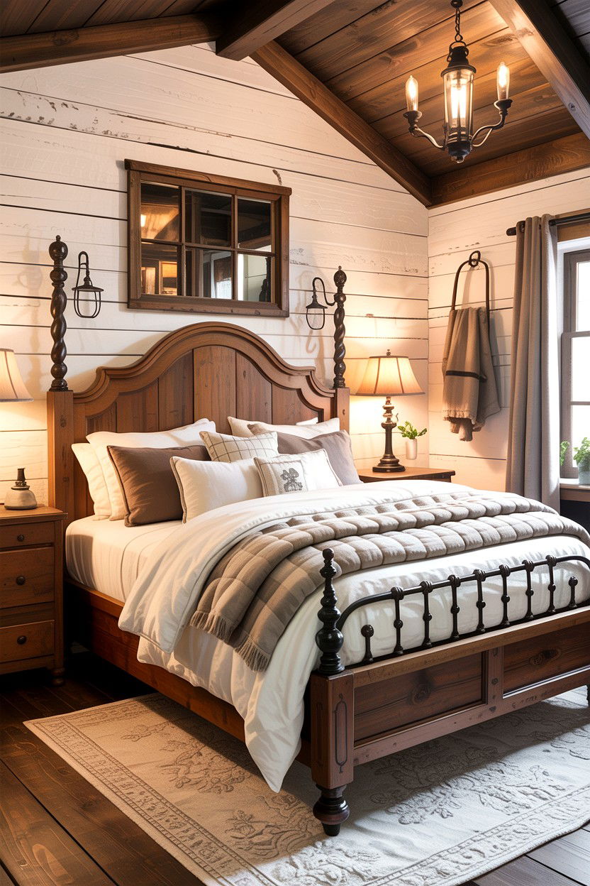 Rustic Farmhouse Bedroom - 30 bedroom inspiration ideas