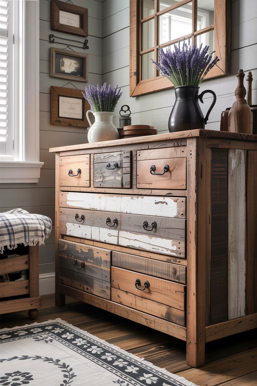 Rustic Farmhouse Dresser - 30 bedroom dressers