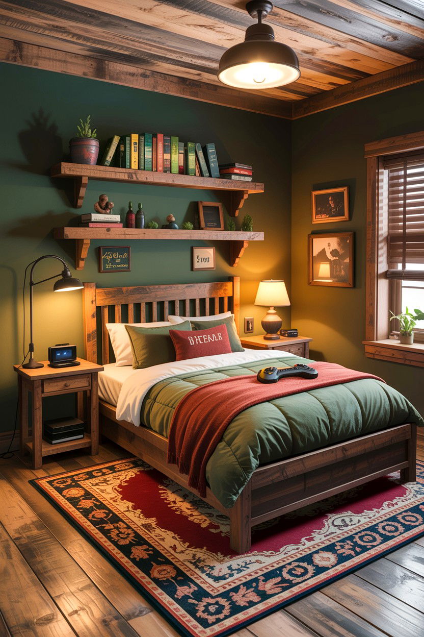 Rustic Gamer Bedroom - 30 gamer setup bedroom ideas