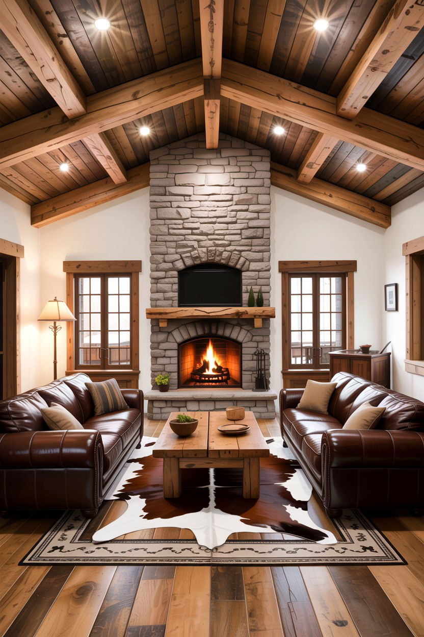Rustic Living Room Furniture Layout - 30 living room facing sofas ideas