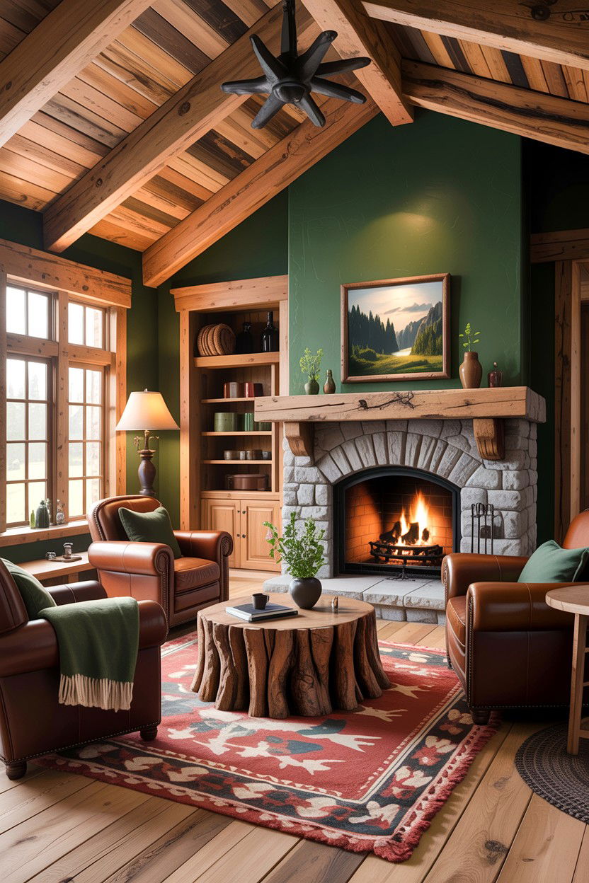 Rustic Living Room - 30 easy living room ideas