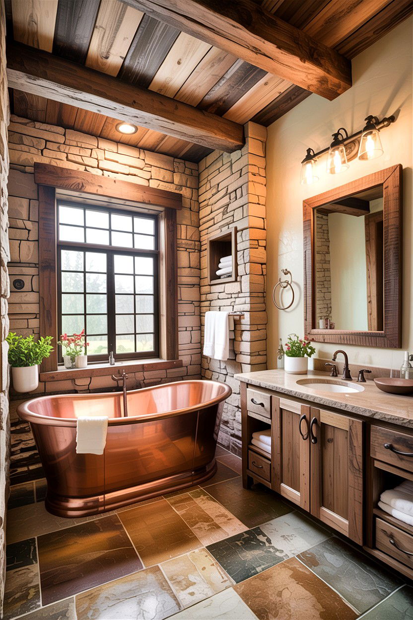 Rustic Master Bathroom - 30 custom bathroom ideas