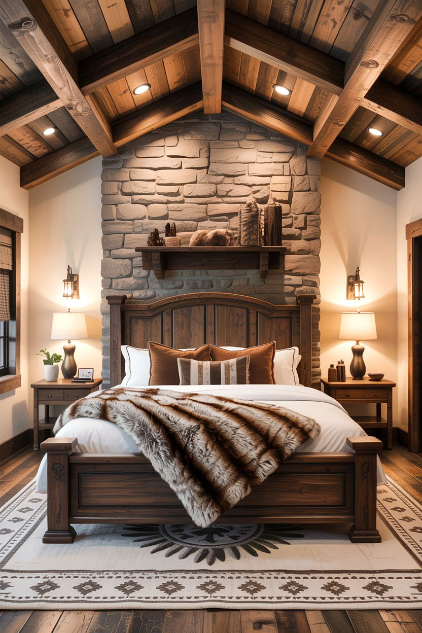 Rustic Master Bedroom - 30 empty nester bedroom ideas