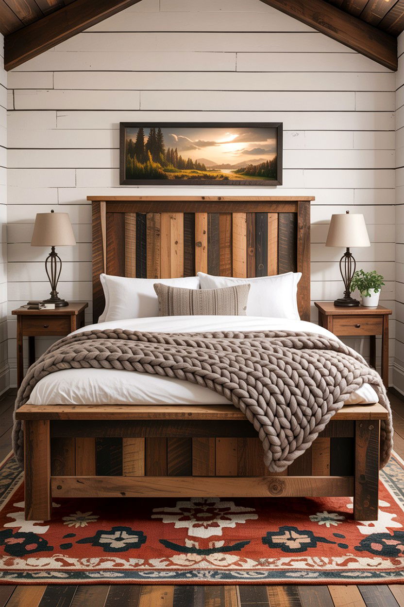 Rustic Panel Bed - 30 bedroom panel beds