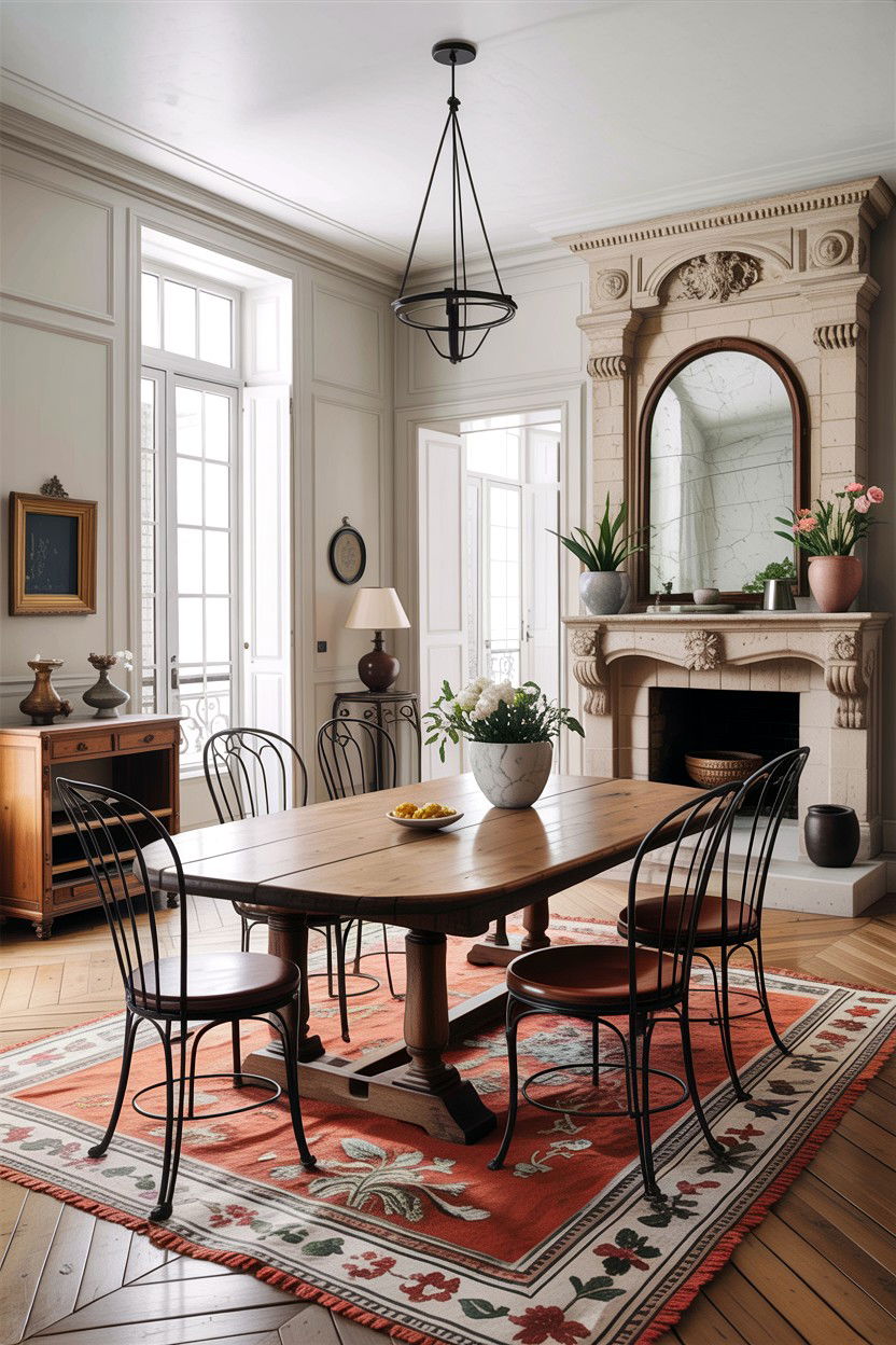 Rustic Parisian living room - 30 living room Parisian furniture ideas