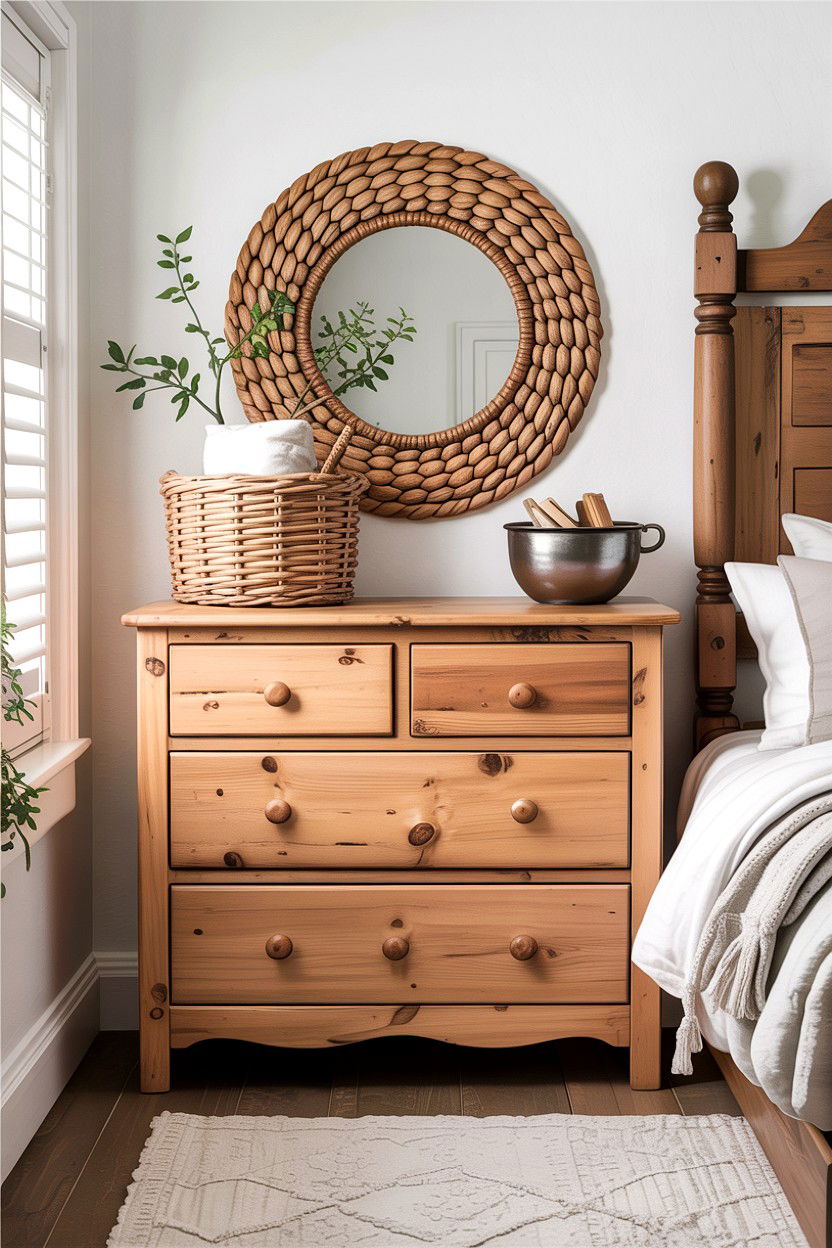 Rustic Pine Dresser - 30 bedroom vintage dressers