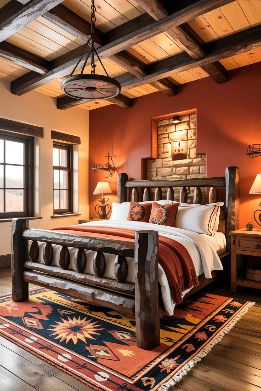 Rustic Southwestern Bedroom - 30 Southwestern bedroom ideas