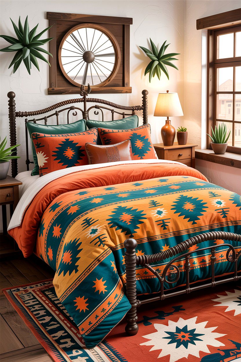 Rustic Southwestern Style Comforter - 30 bedroom comforter sets