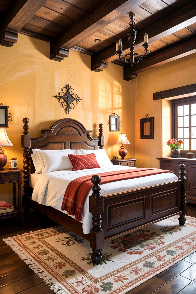 Rustic Spanish Bedroom - 30 Mediterranean bedroom ideas