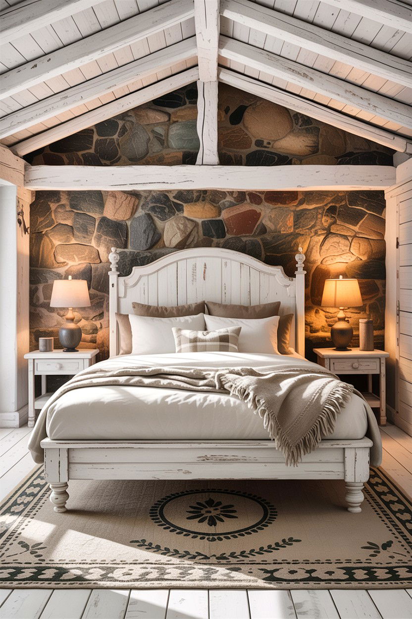 Rustic White Bedroom - 30 bedroom white furniture ideas