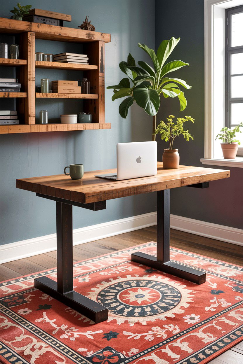 Rustic Wood C Table - 30 living room accent table ideas