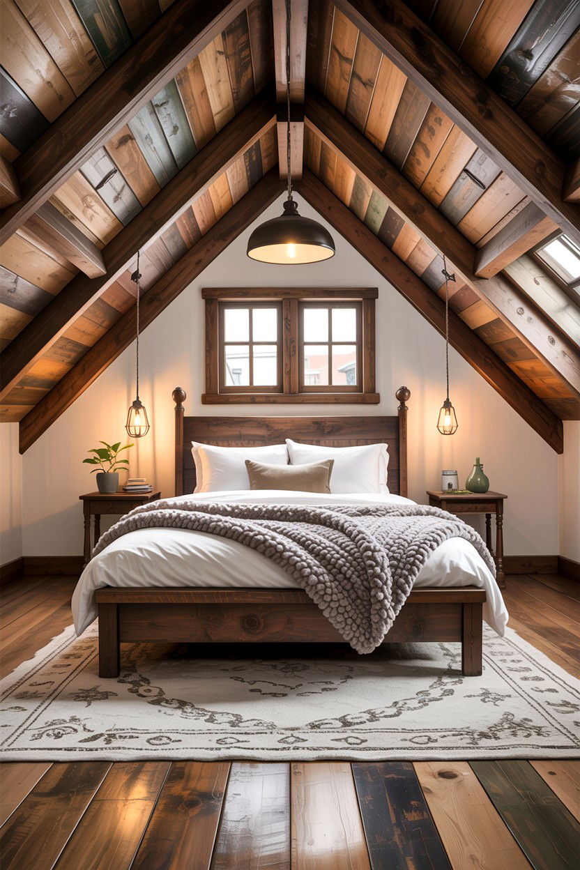 Rustic attic loft - 30 attic bedroom ideas