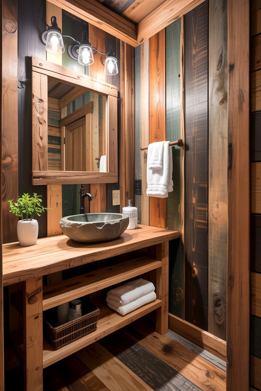 Rustic board and batten bathroom - 30 bathroom board and batten ideas