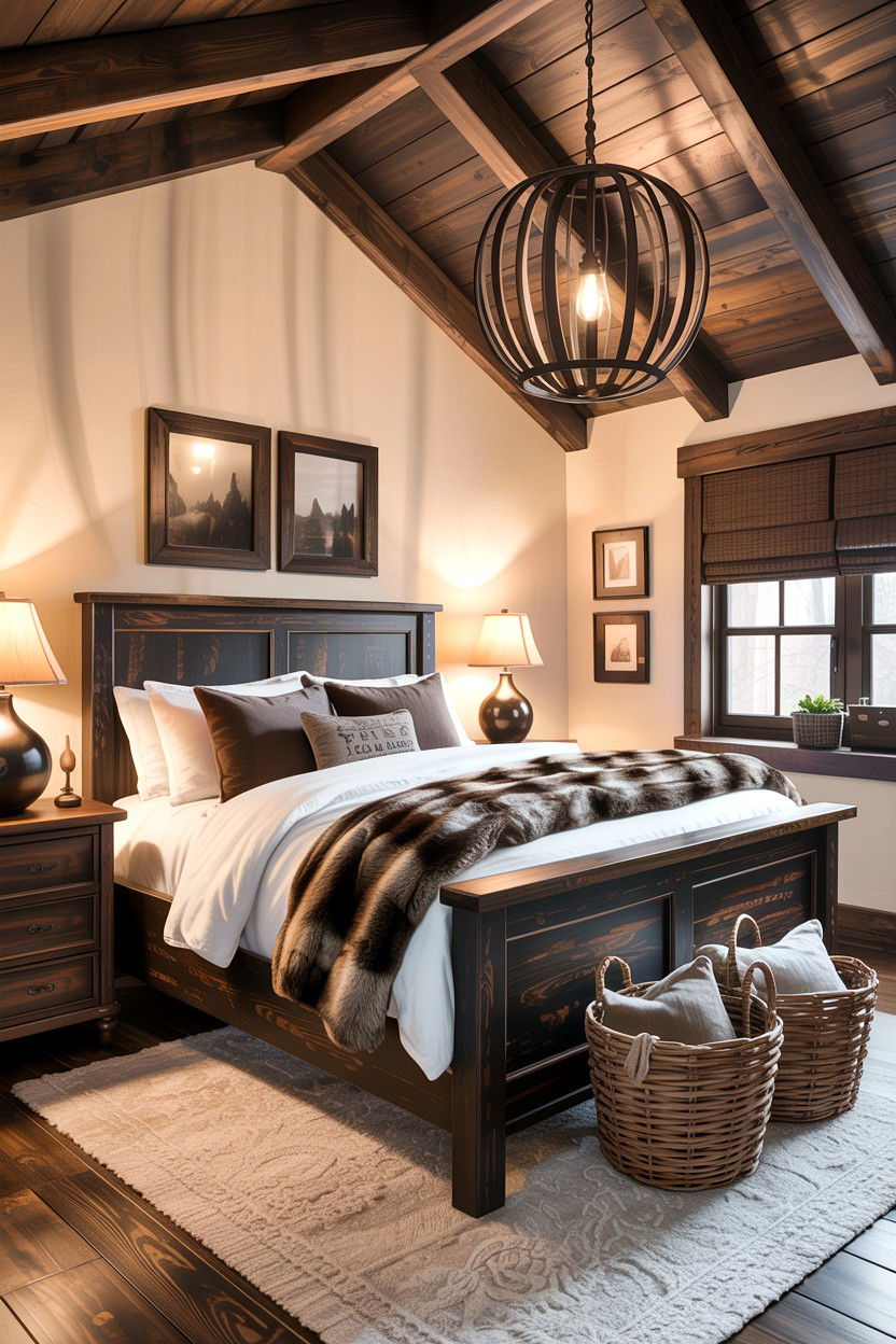 Rustic espresso bedroom - 30 espresso bedroom ideas