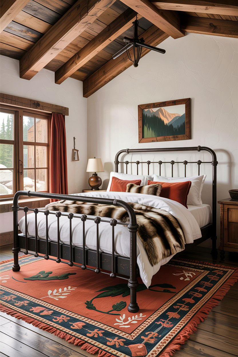 Rustic iron bed - 30 bedroom iron beds