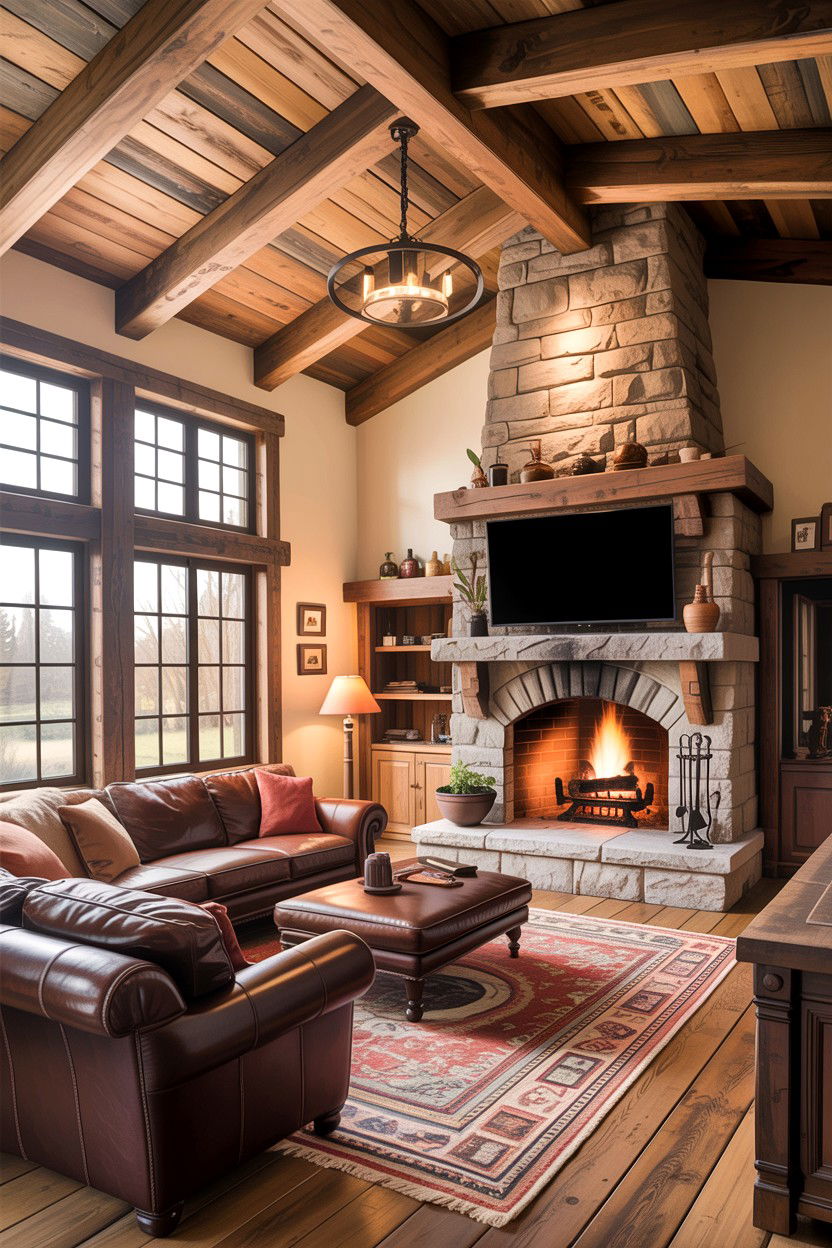 Rustic living room - 30 gender neutral living room ideas