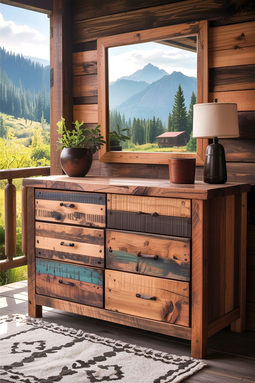 Rustic reclaimed wood dresser - 30 bedroom wood dressers