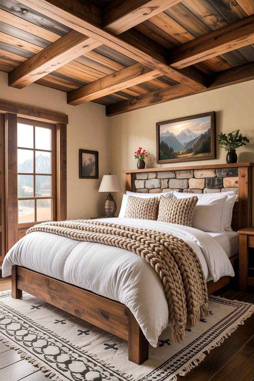 Rustic tan bedroom - 30 warm tan bedroom ideas