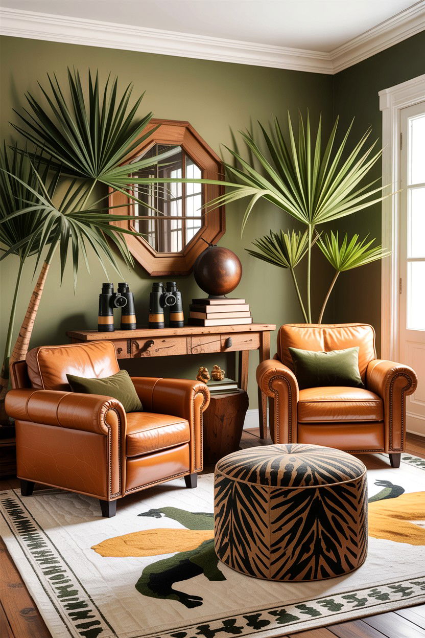 Safari Living Room - 30 African living room ideas