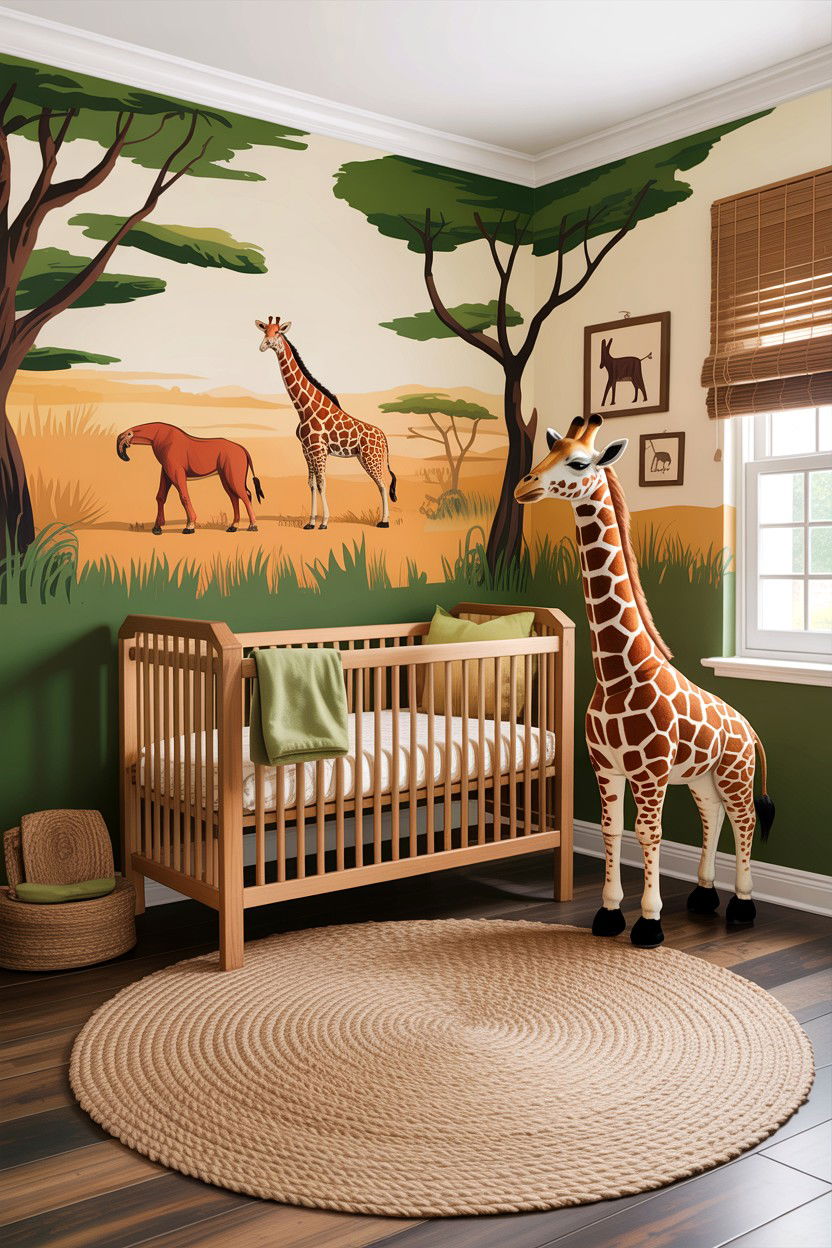 Safari Nursery - 30 infant bedroom ideas