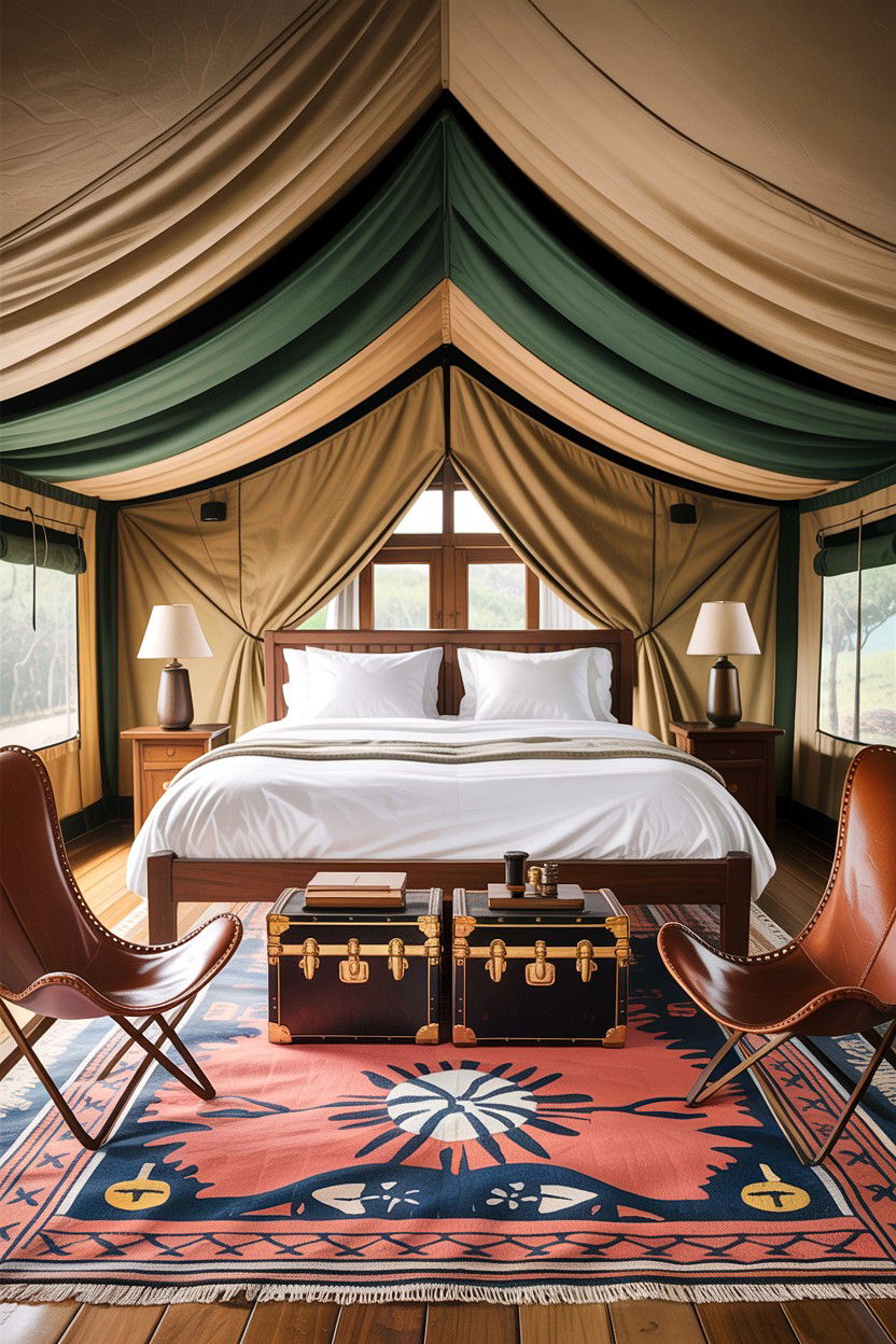 Safari Tent Bedroom - 30 explorer bedroom ideas