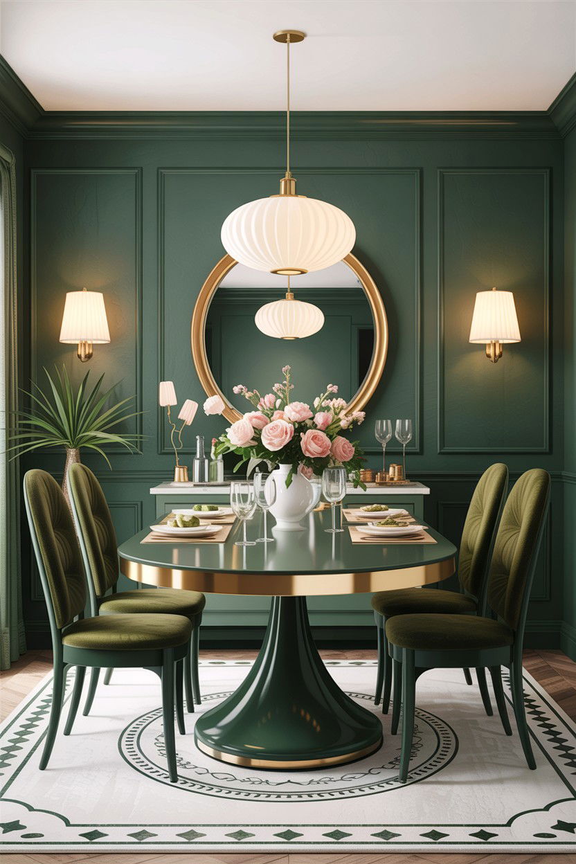 Sage Green And Brass Dining Room - 30 sage dining room decor ideas
