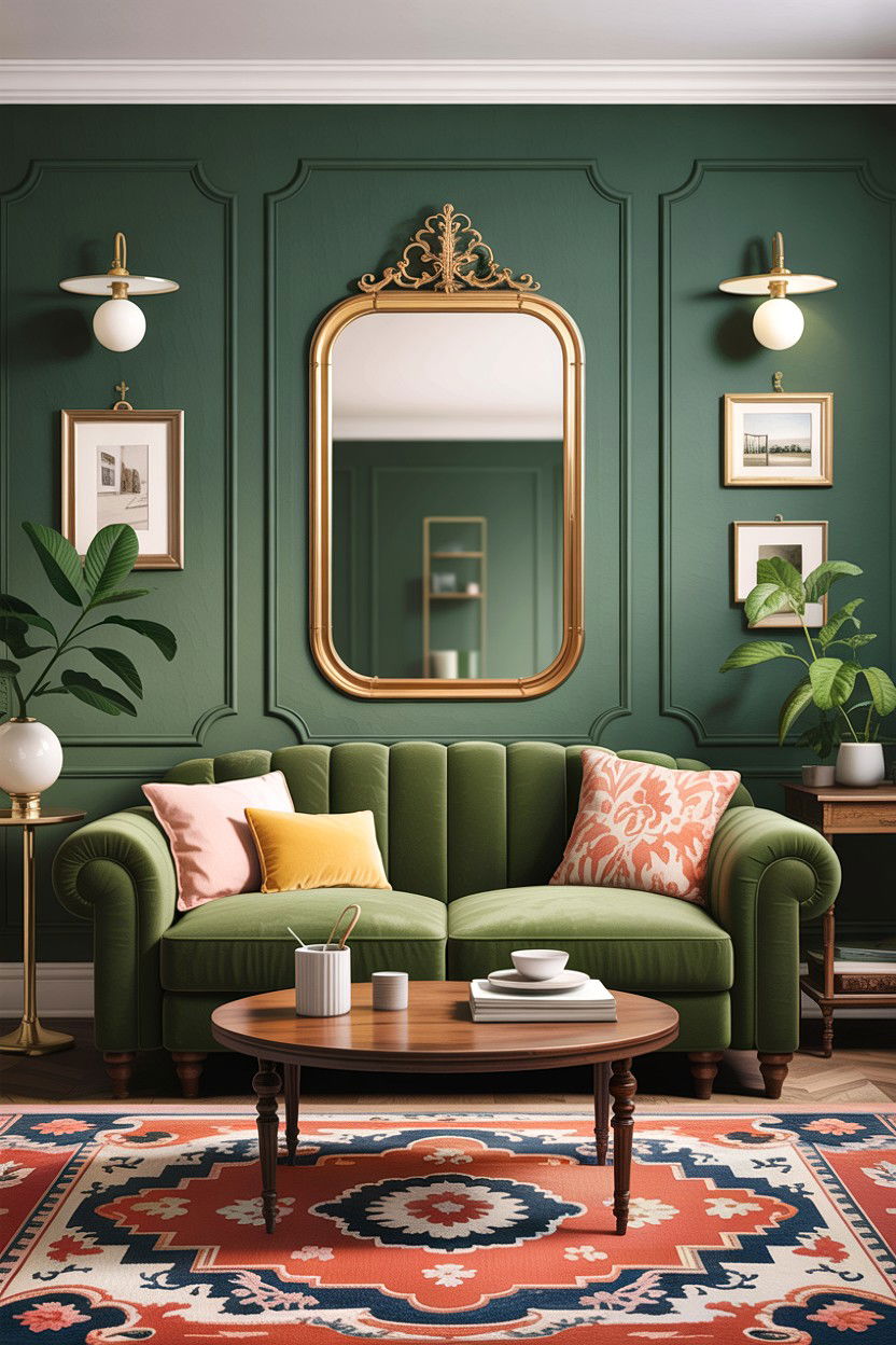 Sage Green And Brass Living Room - 30 sage living room ideas