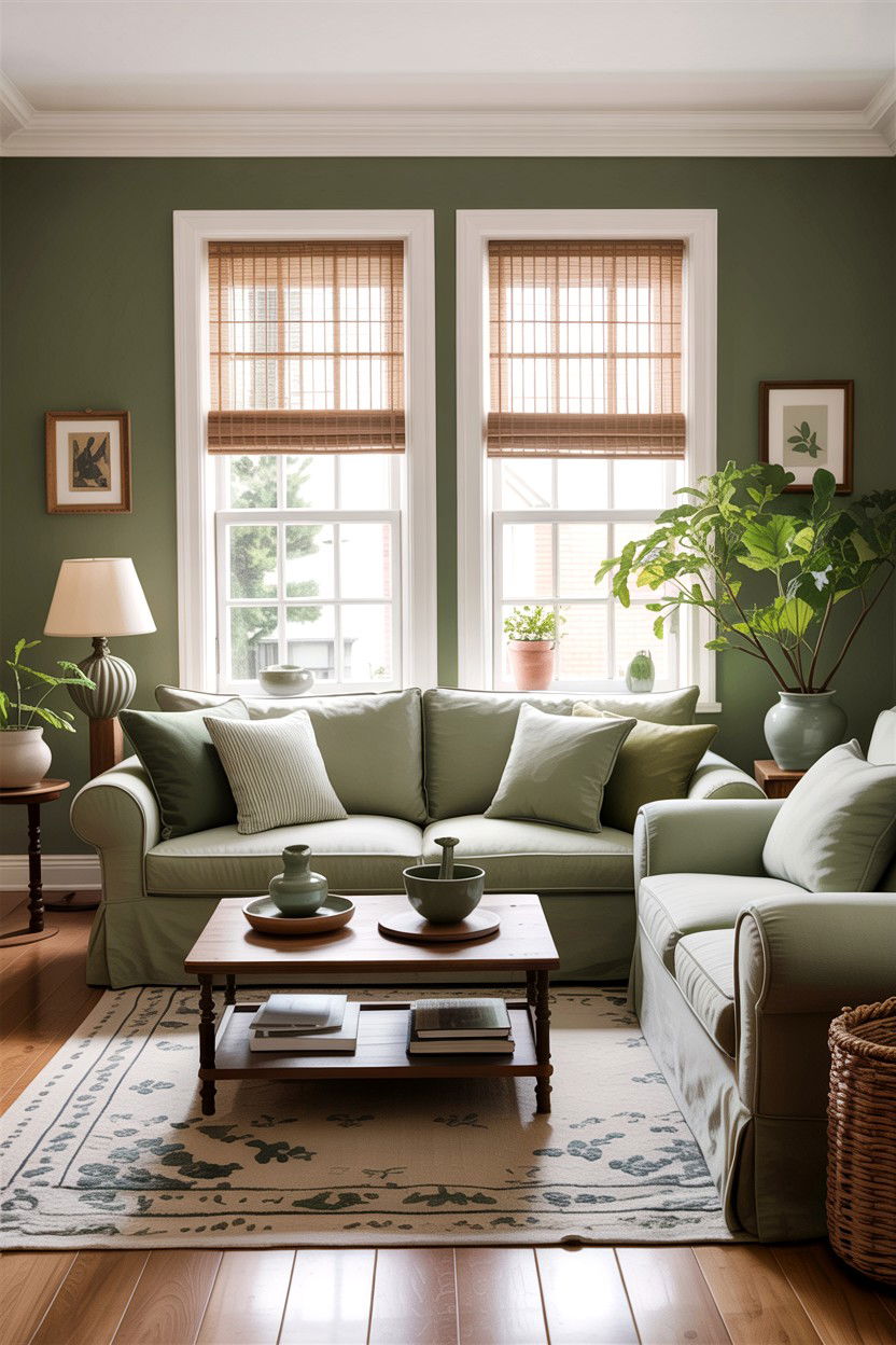 Sage Green And Linen Living Room - 30 sage living room ideas