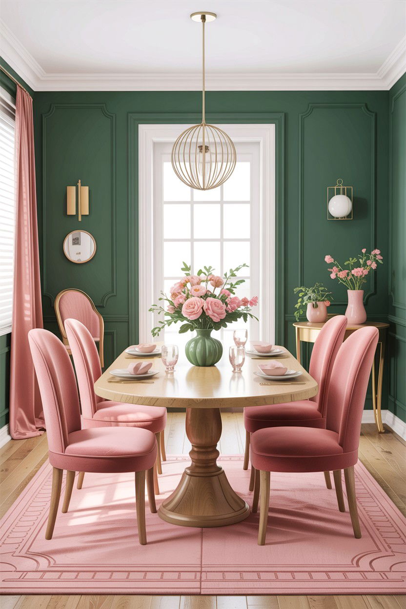 Sage Green And Pink Dining Room - 30 sage dining room decor ideas