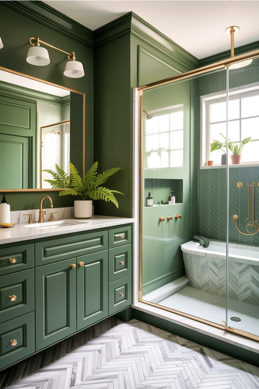 Sage Green Bathroom - 30 country bathroom ideas