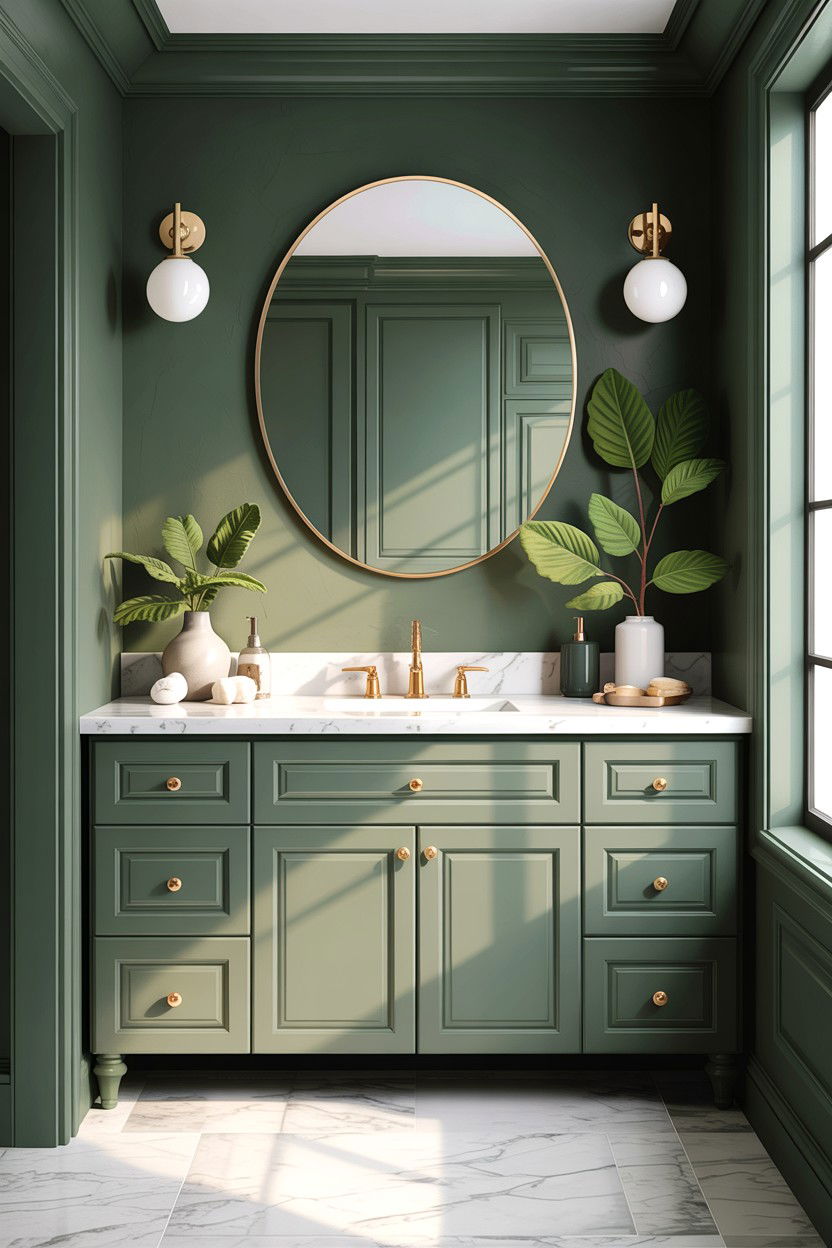 Sage Green Bathroom Vanity - 30 custom bathroom vanity ideas