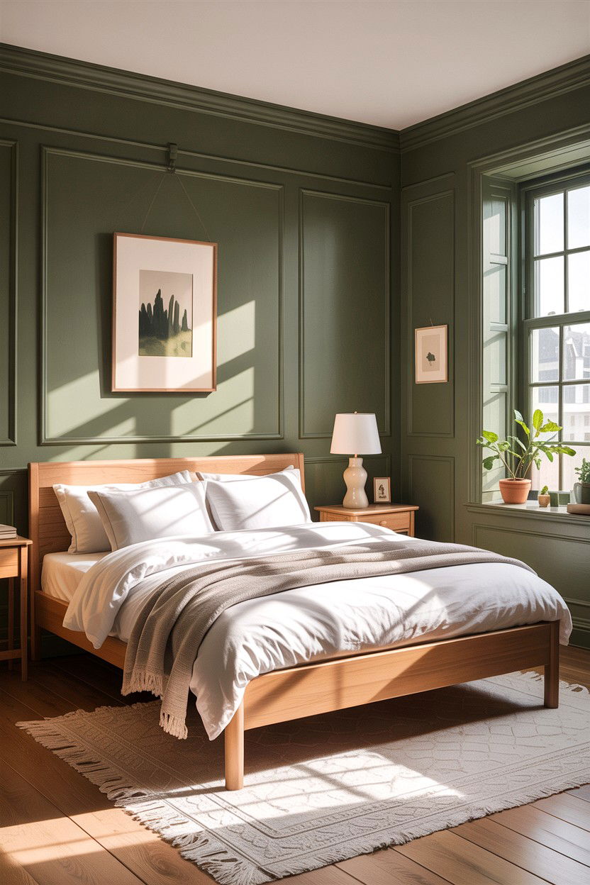 Sage Green Bedroom Walls - 30 scandinavian green bedroom ideas