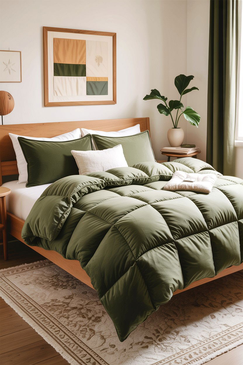 Sage Green Comforter - 30 bedroom bedding ideas