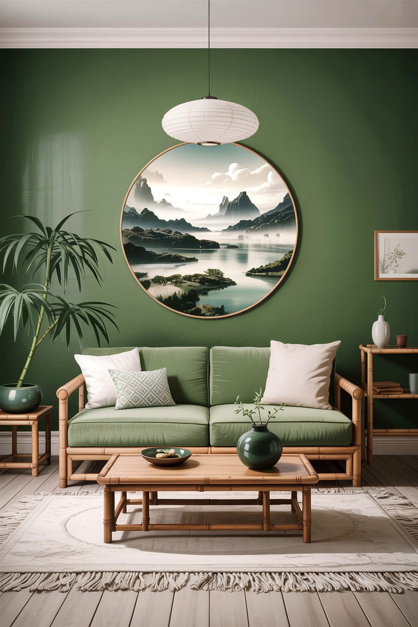 Sage Green Japandi Living Room - 30 sage living room ideas