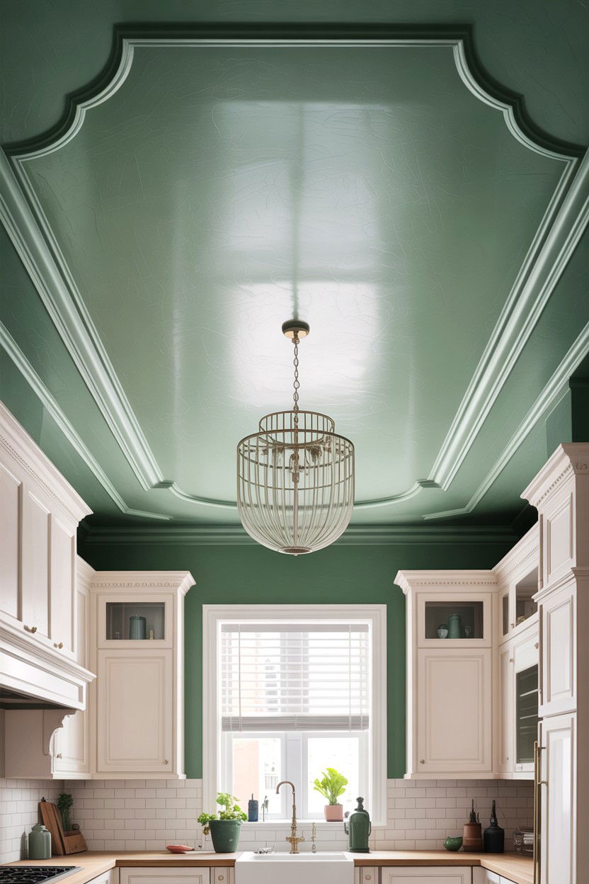 Sage Green Kitchen Ceiling - 30 sage kitchen decor ideas