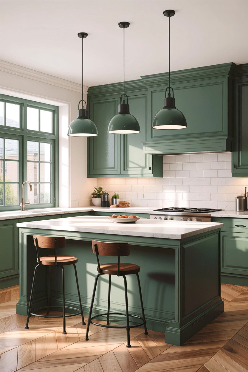 Sage Green Kitchen Lighting - 30 sage kitchen decor ideas