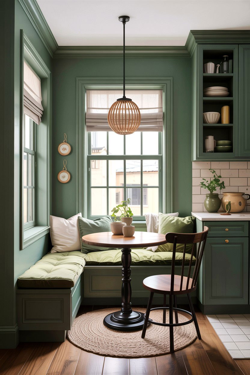 Sage Green Kitchen Nook - 30 sage kitchen decor ideas