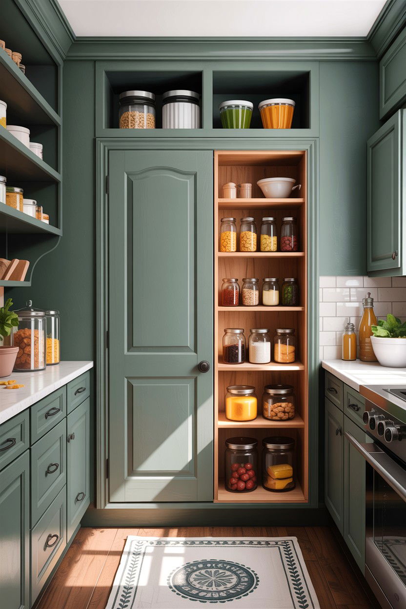 Sage Green Kitchen Pantry - 30 sage kitchen decor ideas