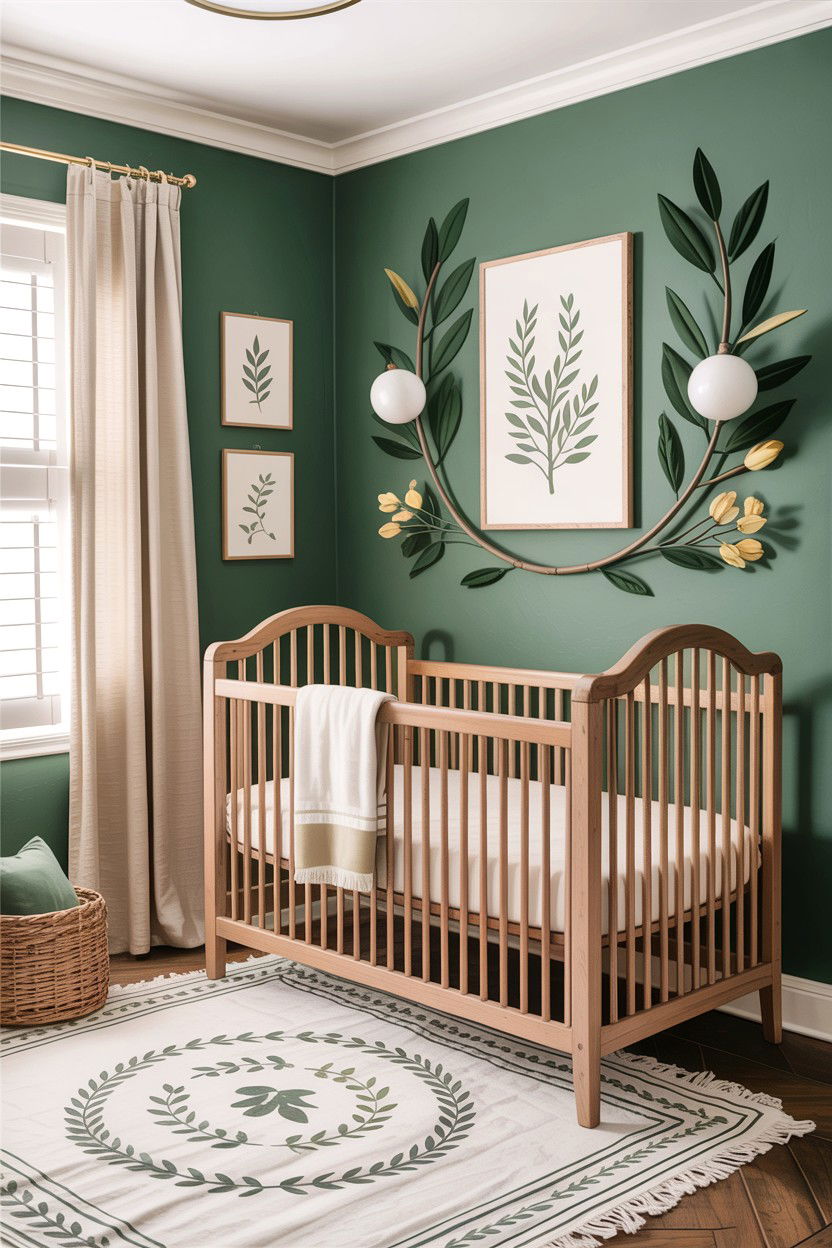 Sage Green Nursery - 30 infant bedroom ideas